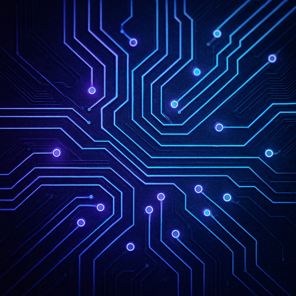 violet PCB contact art